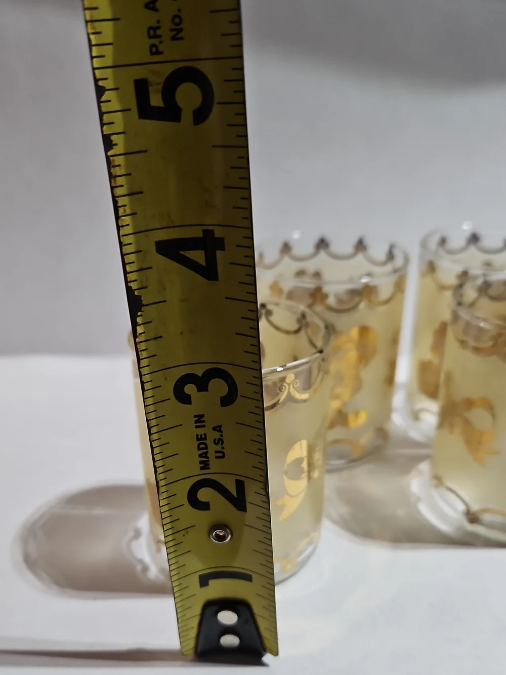 Gold Accent Shot Glass Set - 4 Pack